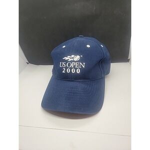 US Open 2000 Hat Cap Blue Twins Enterprise Strap Back Tennis Embroidered